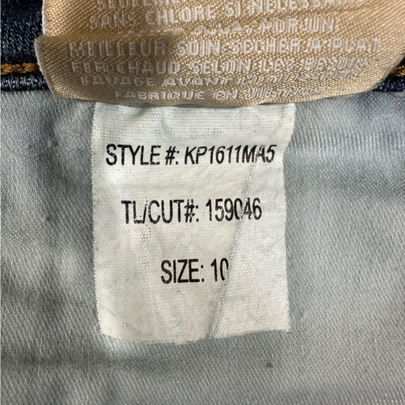 KUT from the Kloth Stella High-Rise Fab AB Flare Jeans Raw Hem Size 10 - Picture 5 of 7